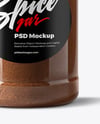 Plastic Jar with Ground Cloves Mockup