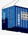 Shipping Container with Slings Mockup
