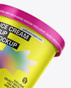 Matte Ice Cream Cup Mockup