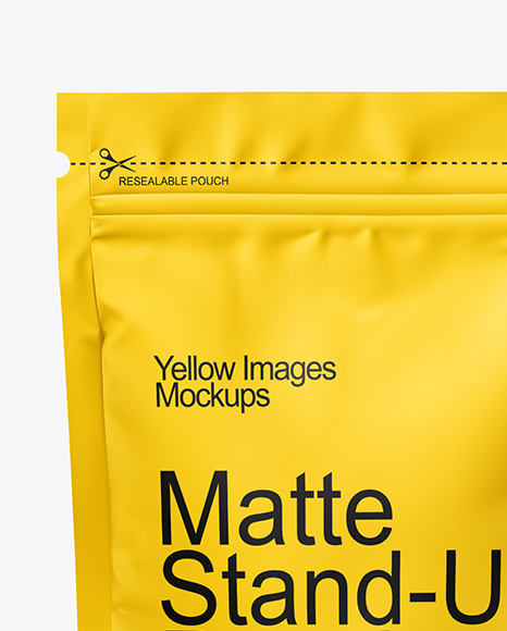 Matte Stand-Up Pouch Mockup