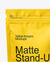 Matte Stand-Up Pouch Mockup