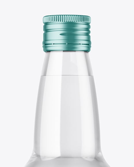 Clear Glass Water Bottle Mockup