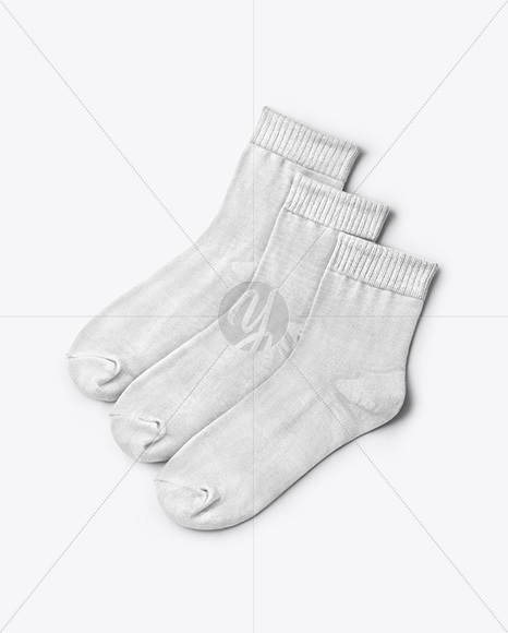 Three Socks Mockup