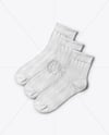 Three Socks Mockup