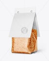 Transparent Package with Lentils Mockup