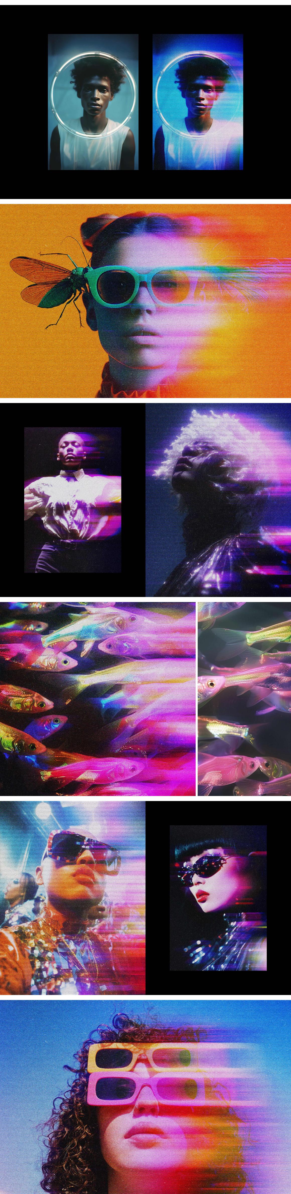 Blurry Lined Motion Photo Effect