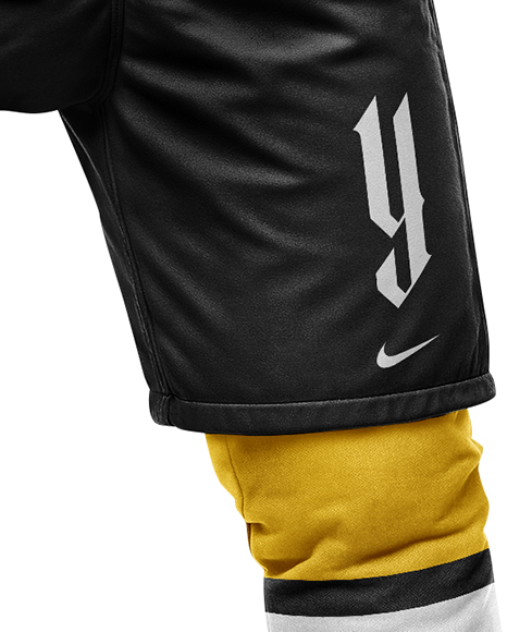 Man Wearing Full Ice Hockey Kit Mockup