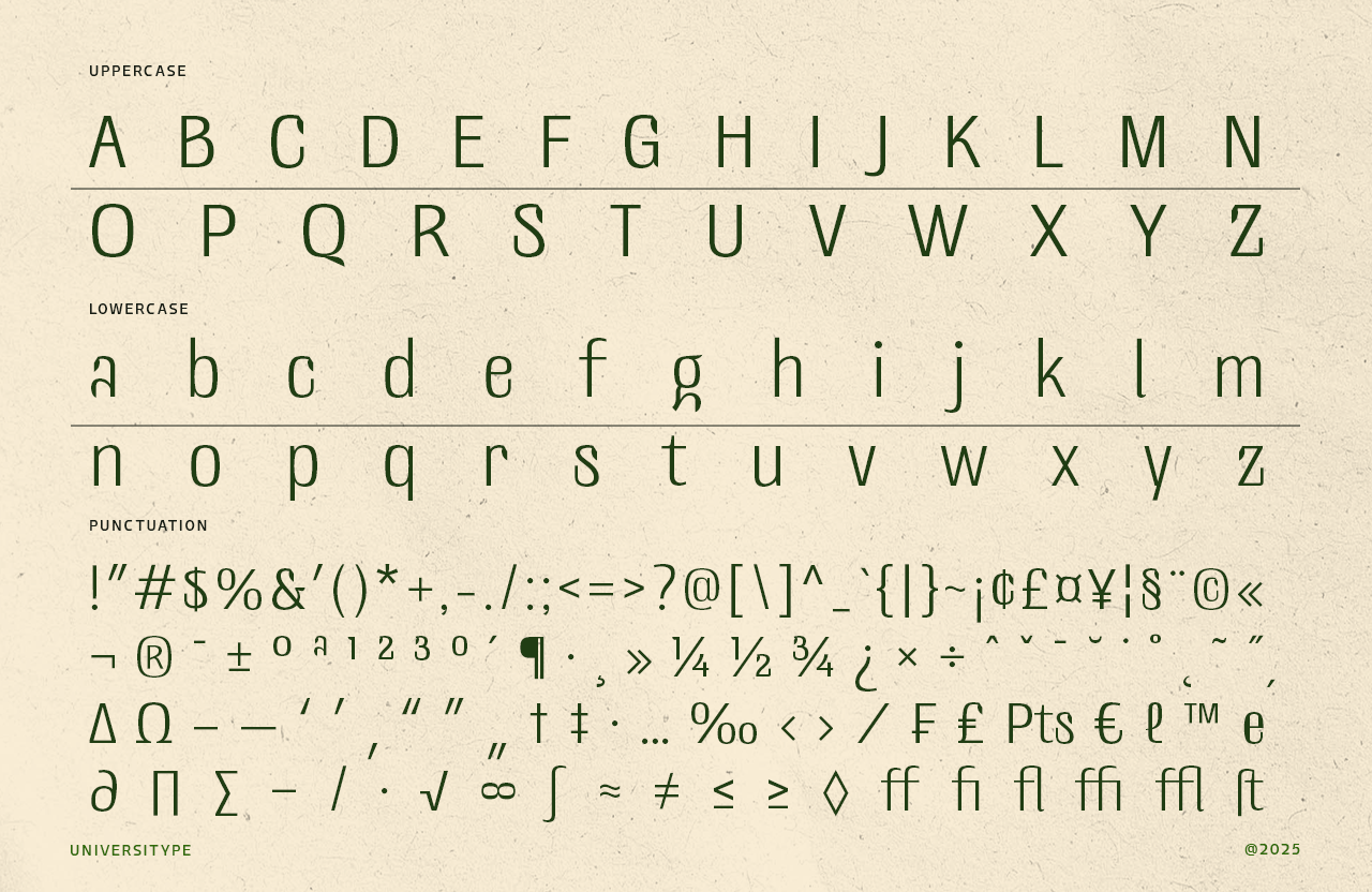 UT Doangs - An Ornament Display Font
