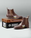 Pair of Chelsea Boots with Shoe Box Mockup