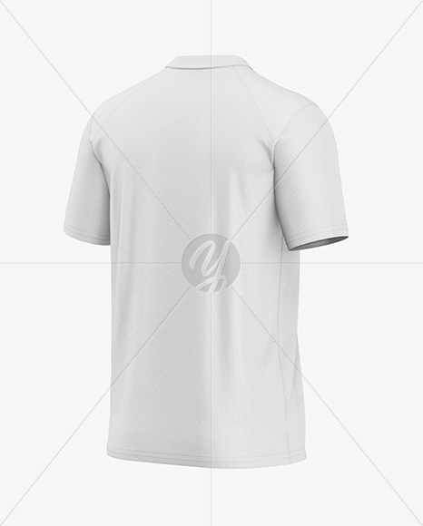 Soccer Jersey Mockup - Back Half Side View