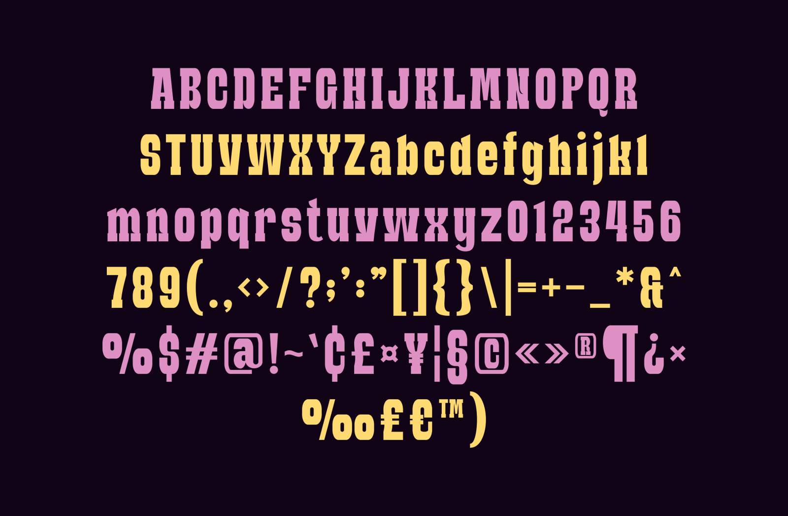 Palkon - Classic Slab Font