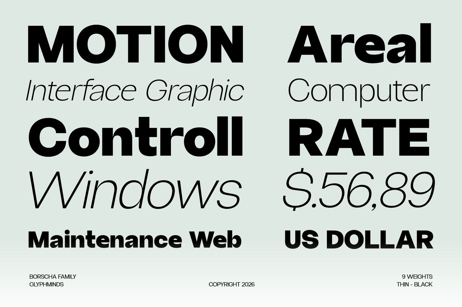 Borscha Typeface