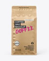 Kraft Coffee Bag Mockup - Front View