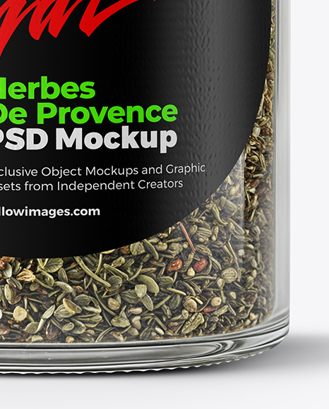 Jar with Herbes de Provence Mockup