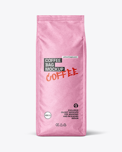 Kraft Paper Coffee Bag Mockup