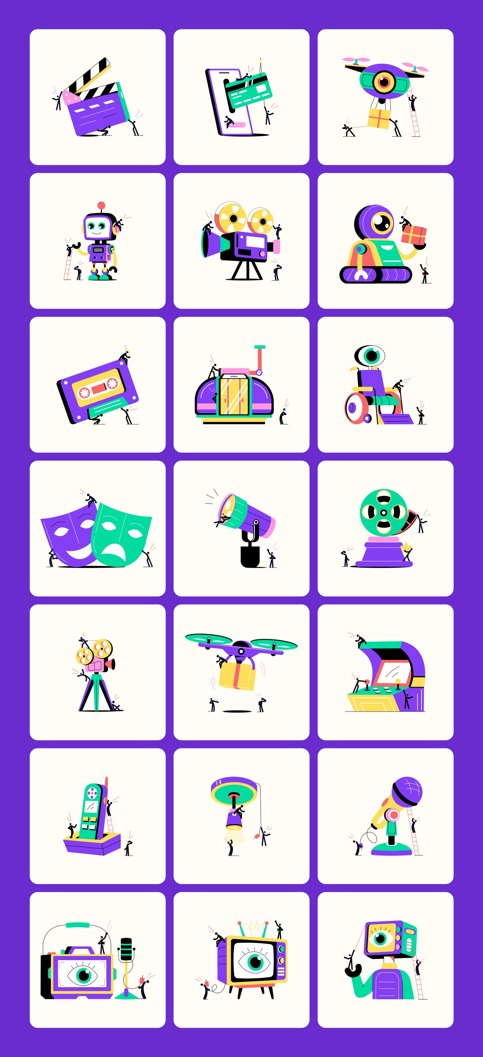 Technology and Innovation Illustrations Bundle