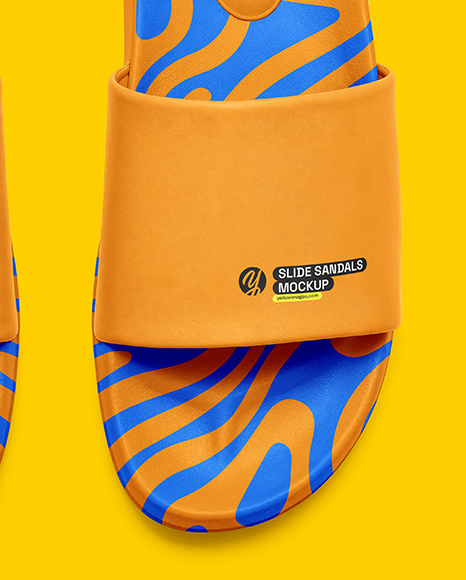 Slide Sandals Mockup