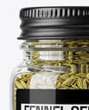Glass Jar with Fennel Seeds Mockup