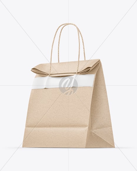 Kraft Paper Shopping Bag Mockup