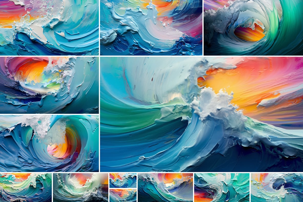 Paint waves