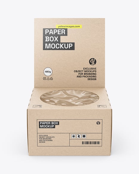 Kraft Paper Box Mockup