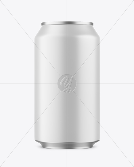 355ml Matte Aluminium Drink Can Mockup