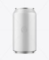 355ml Matte Aluminium Drink Can Mockup