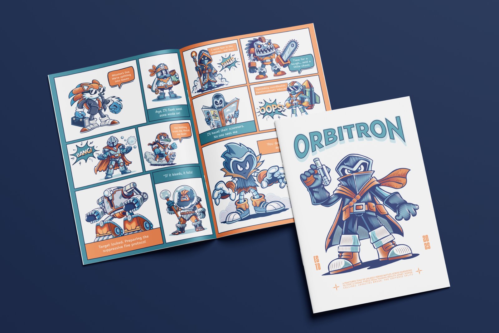 Comic Figures Illustration Set