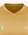 V-Neck Rugby Jersey Mockup - Front View