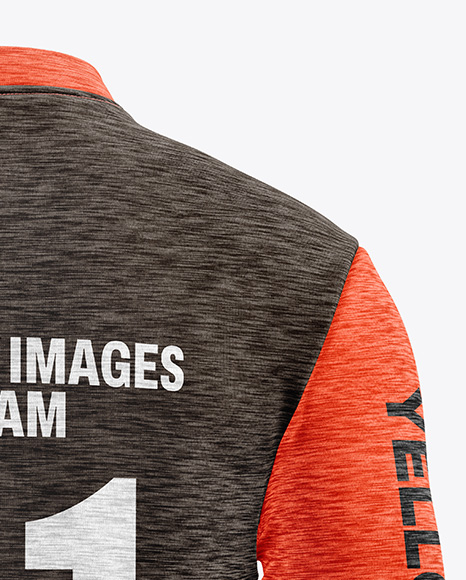 Melange Jersey Mockup - Back View