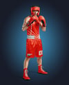 Man Wearing Boxing Kit with Jersey and Shorts Mockup