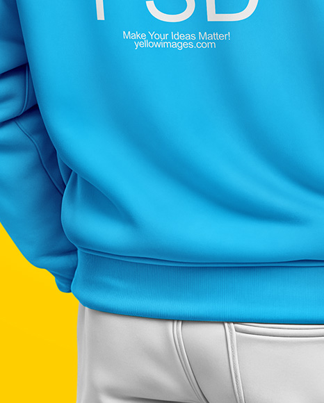 Black Man Wearing a Hoodie and Sunglasses Mockup