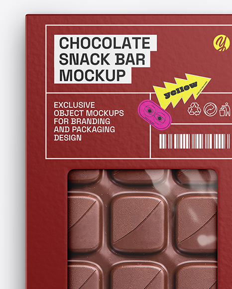 Milk Chocolate Bar Mockup