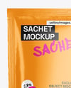 Glossy Sachet Mockup