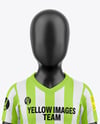 Kids V-Neck Sports full Kit Mockup - Front View