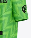 Soccer Jersey Mockup - Back Half Side View