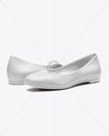 Pair of Leather Ballet Flats Mockup