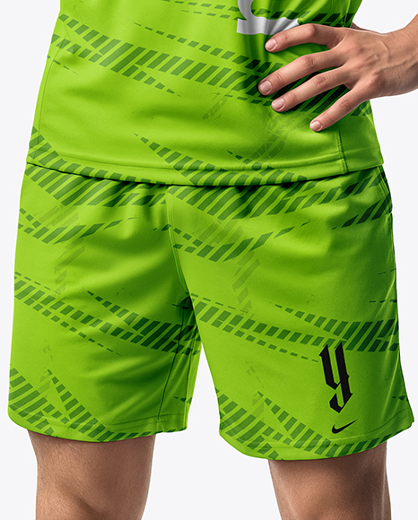 Man Wearing Badminton Uniform Mockup