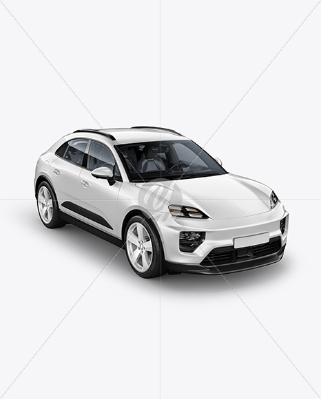 Electric Luxury SUV Mockup - Half Side View