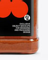 Plastic Square Spice Jar with Smoked Paprika Mockup
