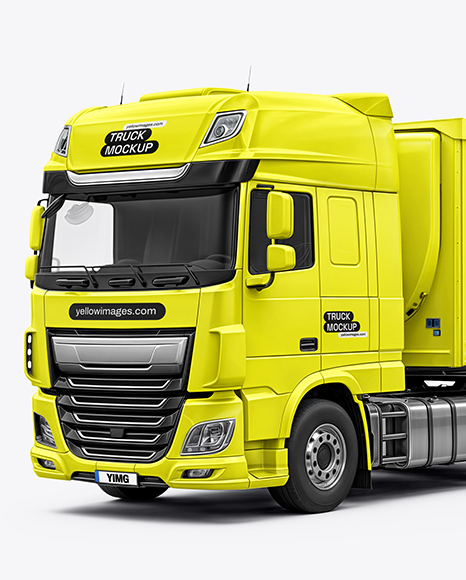 Truck Mockup - Half Side View