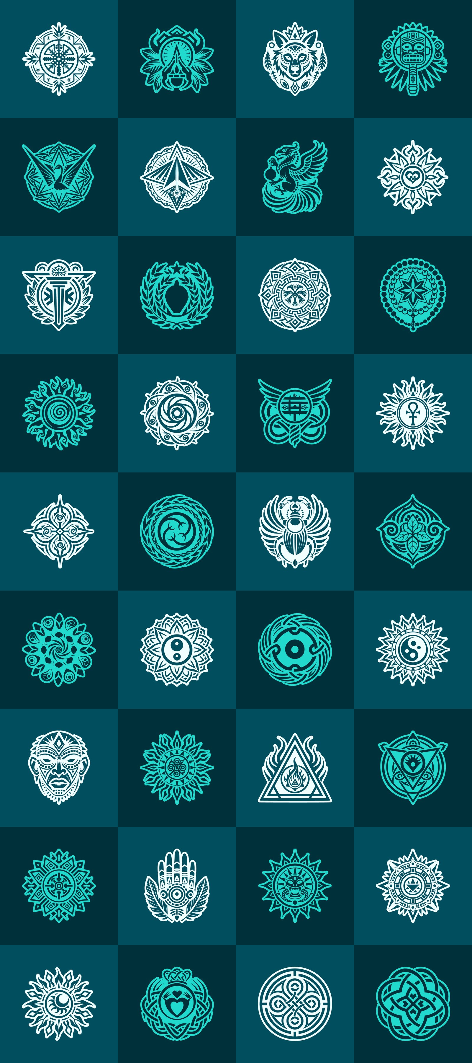Gratitude Symbol Art Set