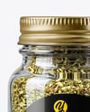 Glass Spice Jar with Oregano Mockup