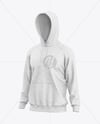 Men's Heather Hoodie Mockup - Half Side View