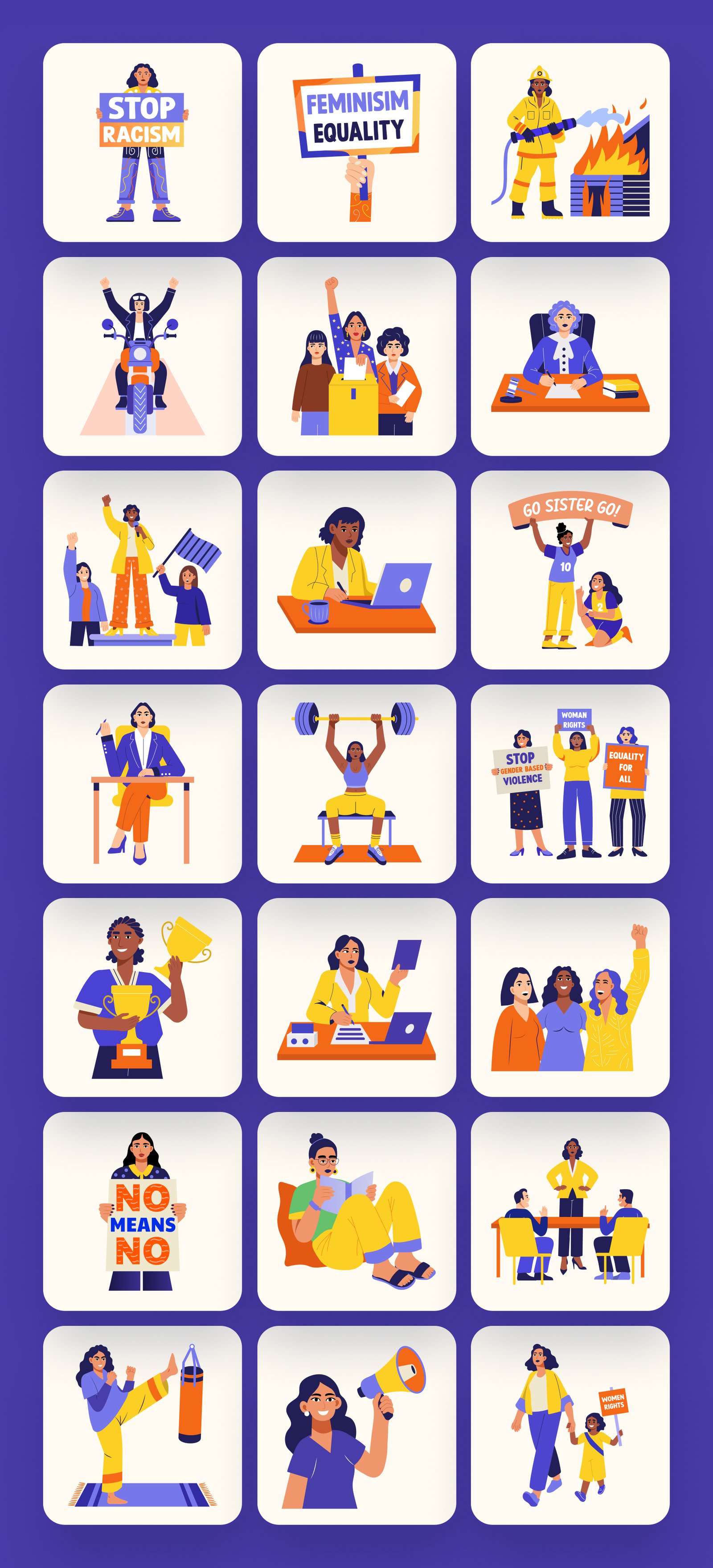 Feminist Icons Illustration