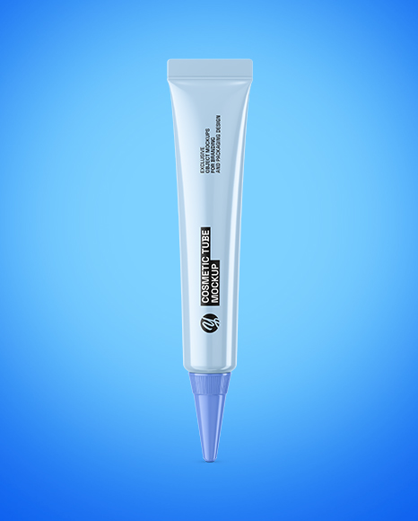 Glossy Cosmetic Tube Mockup