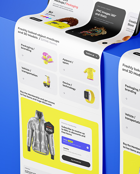 Two iPads Longscroll Mockup