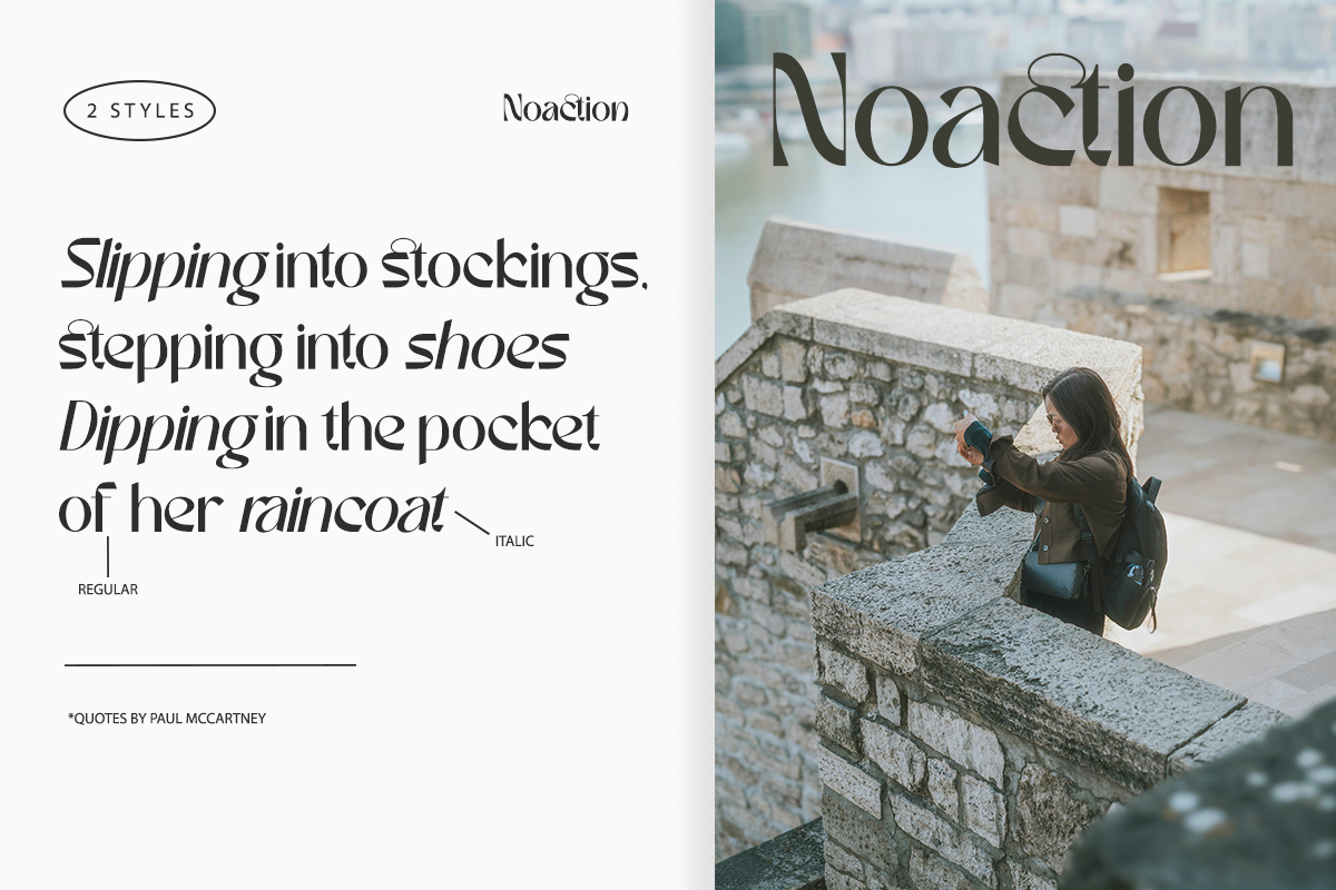 Noaction | Modern Elegant Font