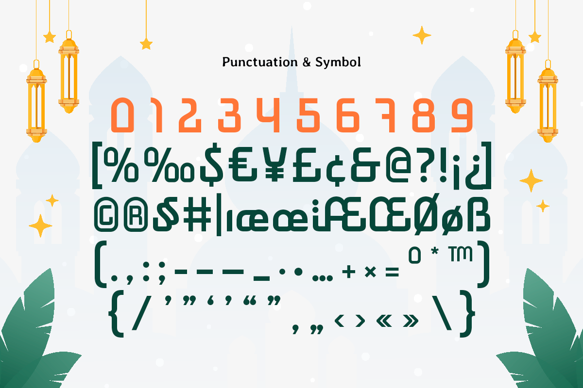 Saudiyah - Modern Ramadan Arabic Font