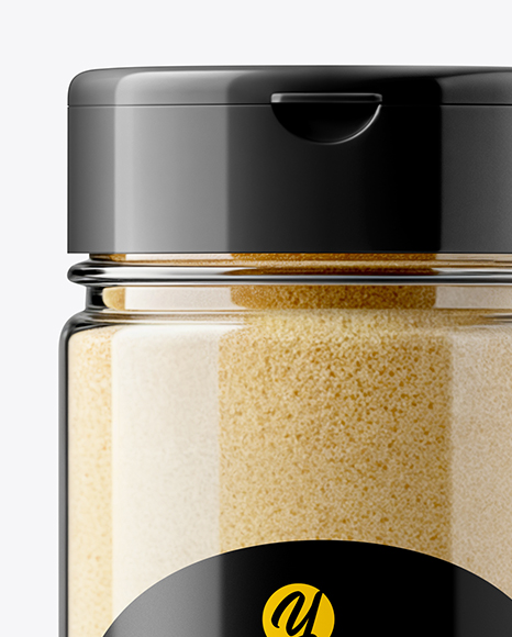 Plastic Spice Jar with Onion Powder Mockup